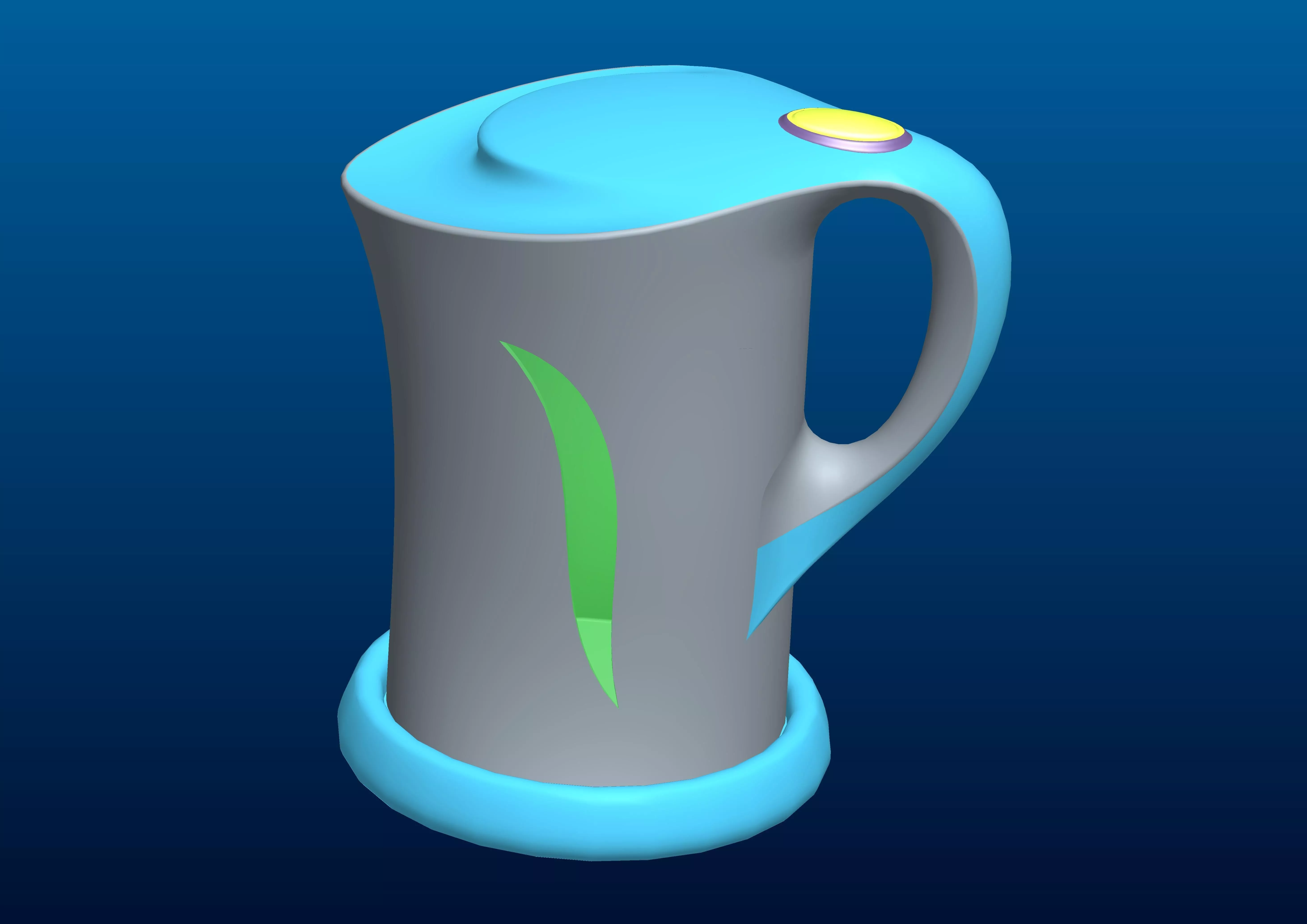 Electric kettle 3D print model