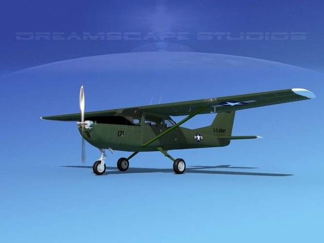 Cessna T-41 Mescalero US Army 4 3D model