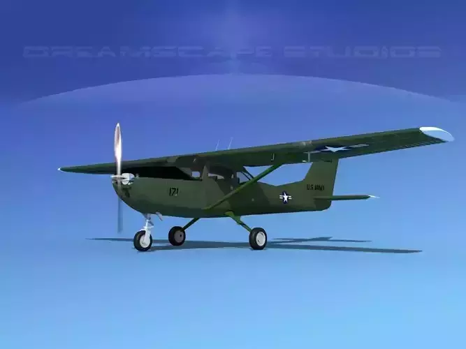 Cessna T-41 Mescalero US Army 4 3D model