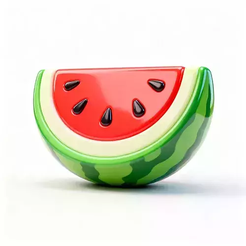 Stylized 3D Watermelon Slice Model Low-poly 3D model