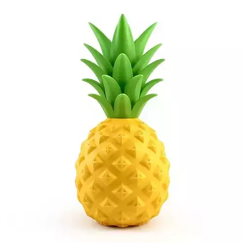 Stylized 3D Tropical Pineapple Model Low-poly 3D model