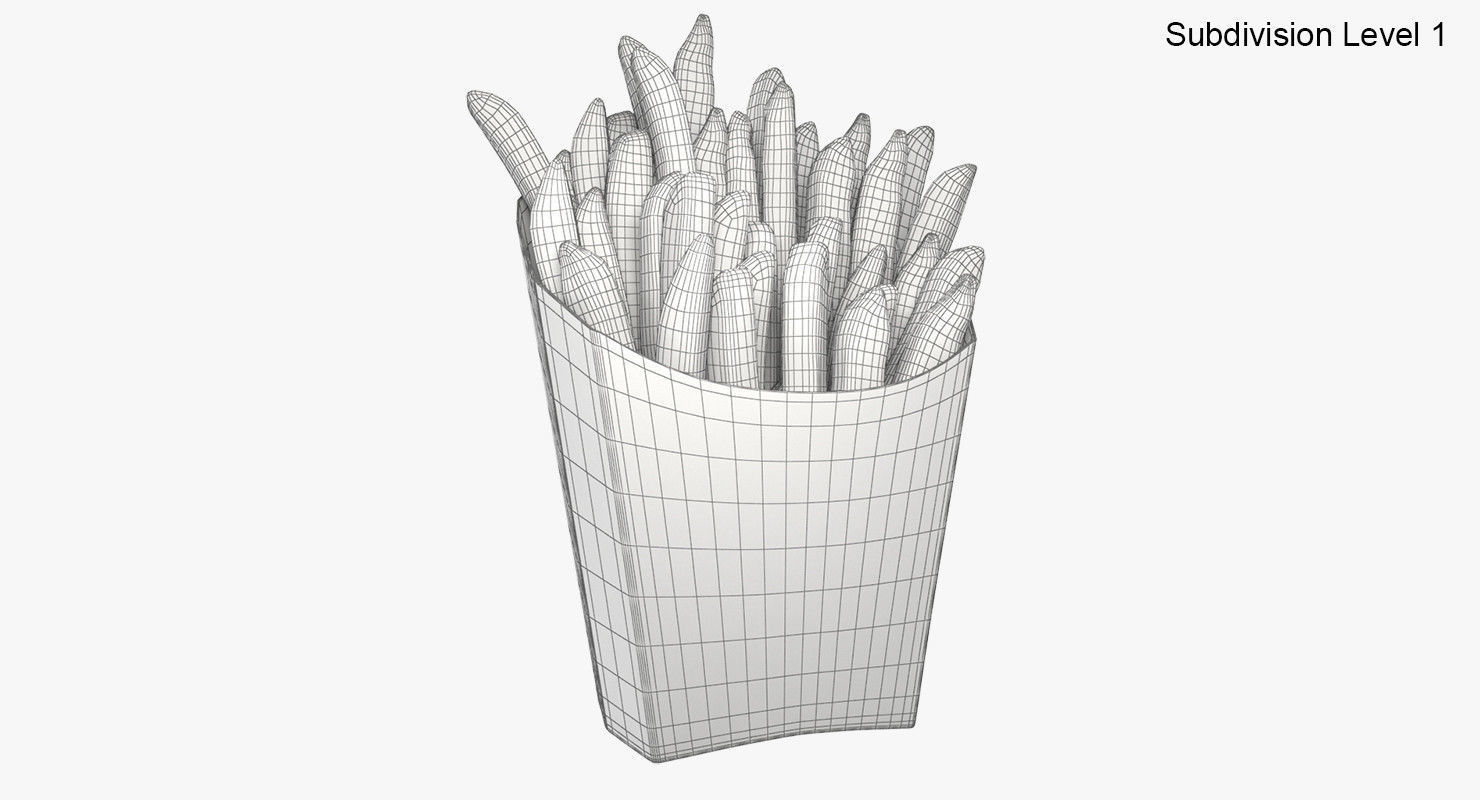 French Fries 3D model_8