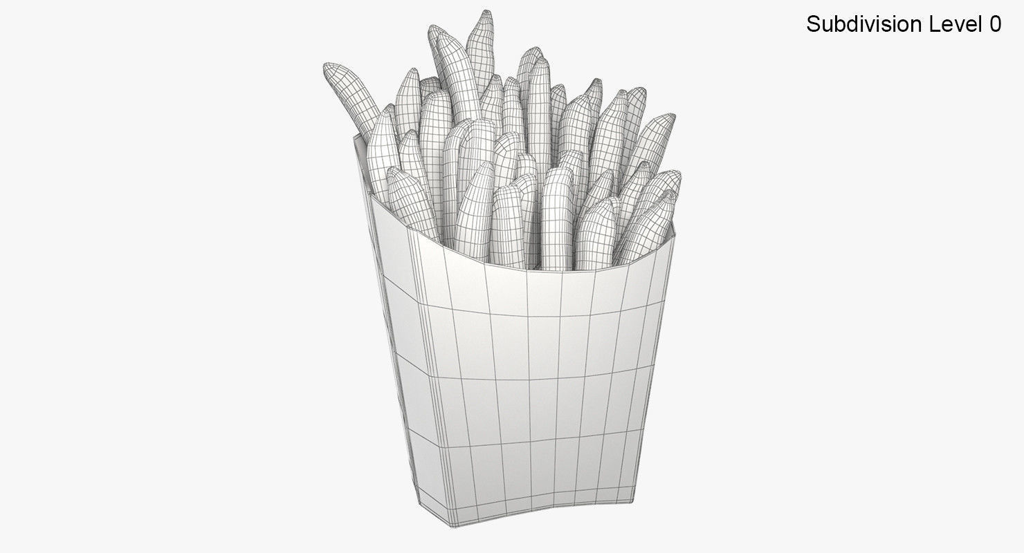 French Fries 3D model_6