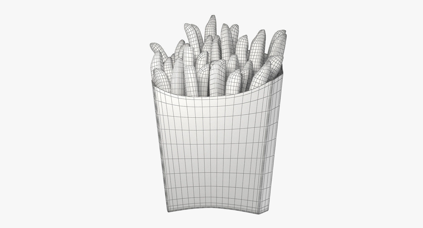 French Fries 3D model_9