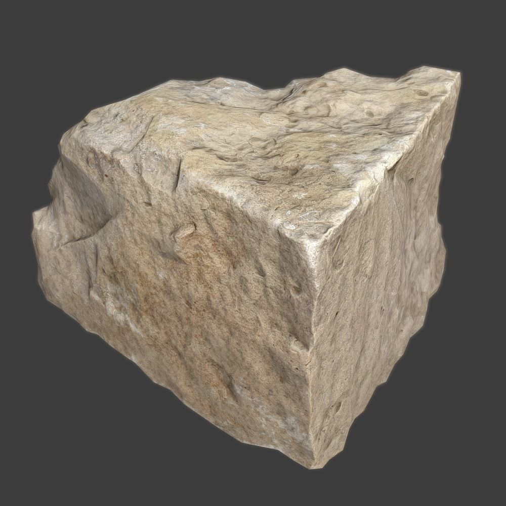 Gloria Stone Low-poly 3D model_4