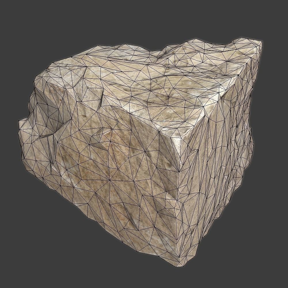 Gloria Stone Low-poly 3D model_5