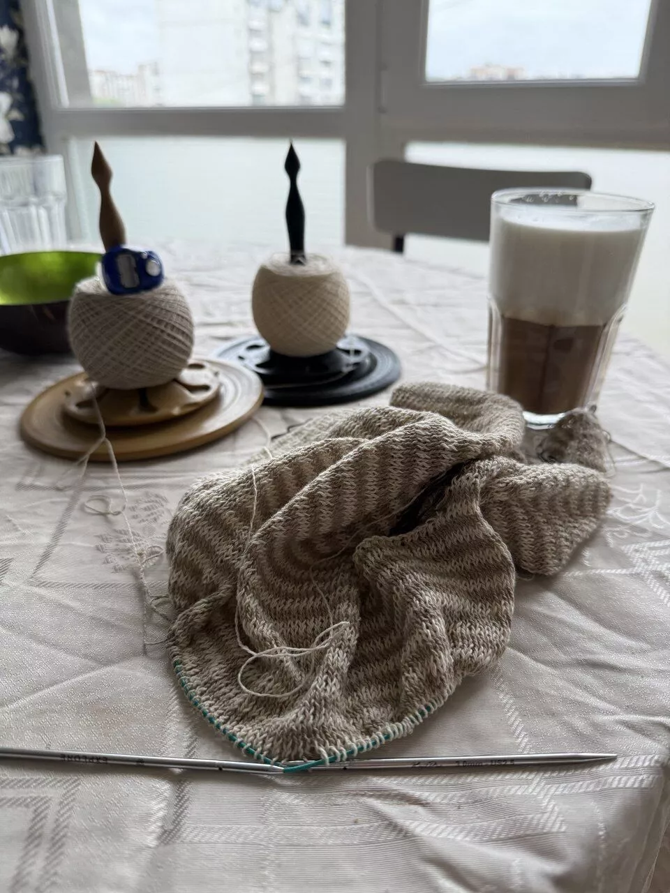 Yarn Spinner Holder for Knitting With Bearing Free 3D print model