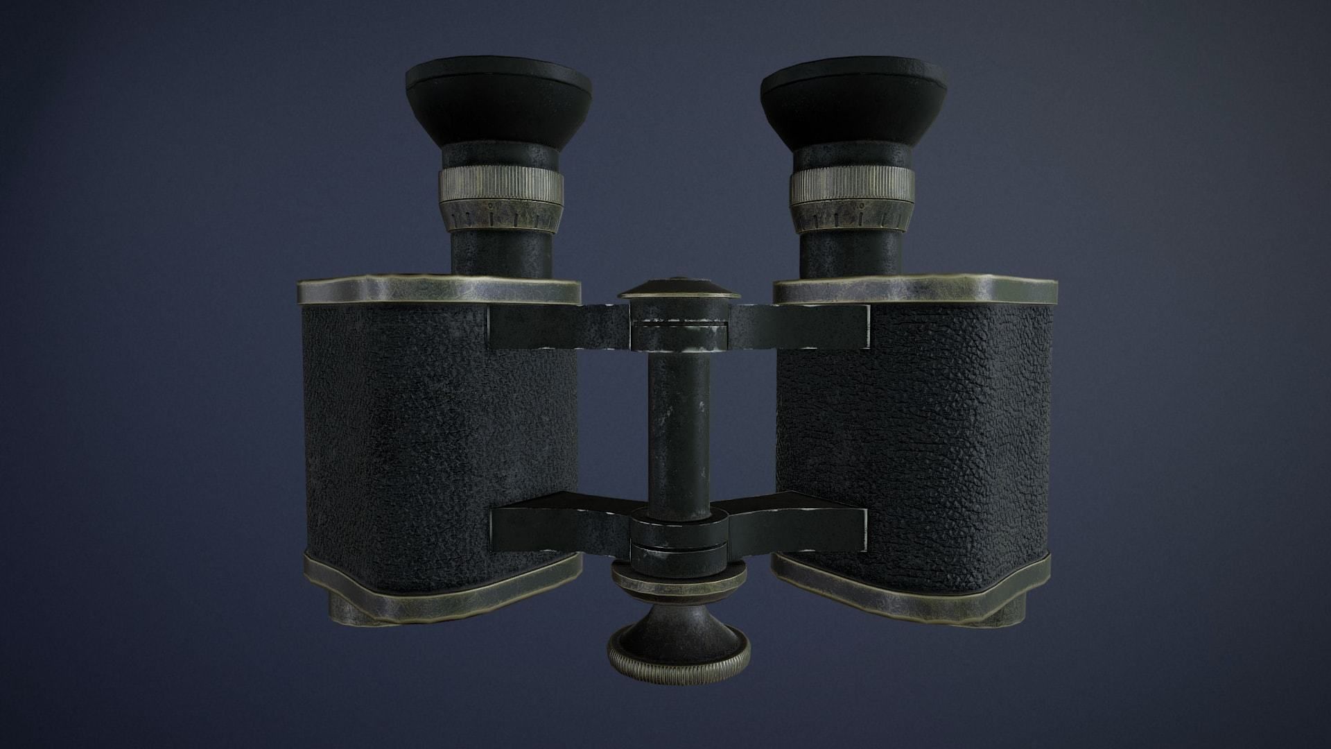 WW1 German Goerz Binoculars asset Free low-poly 3D model_1