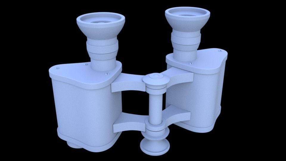 WW1 German Goerz Binoculars asset Free low-poly 3D model_6