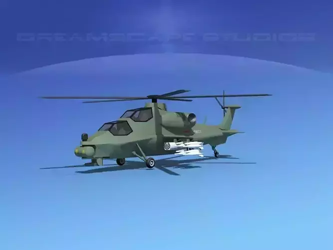 WZ-10 Attack Helicopter V01