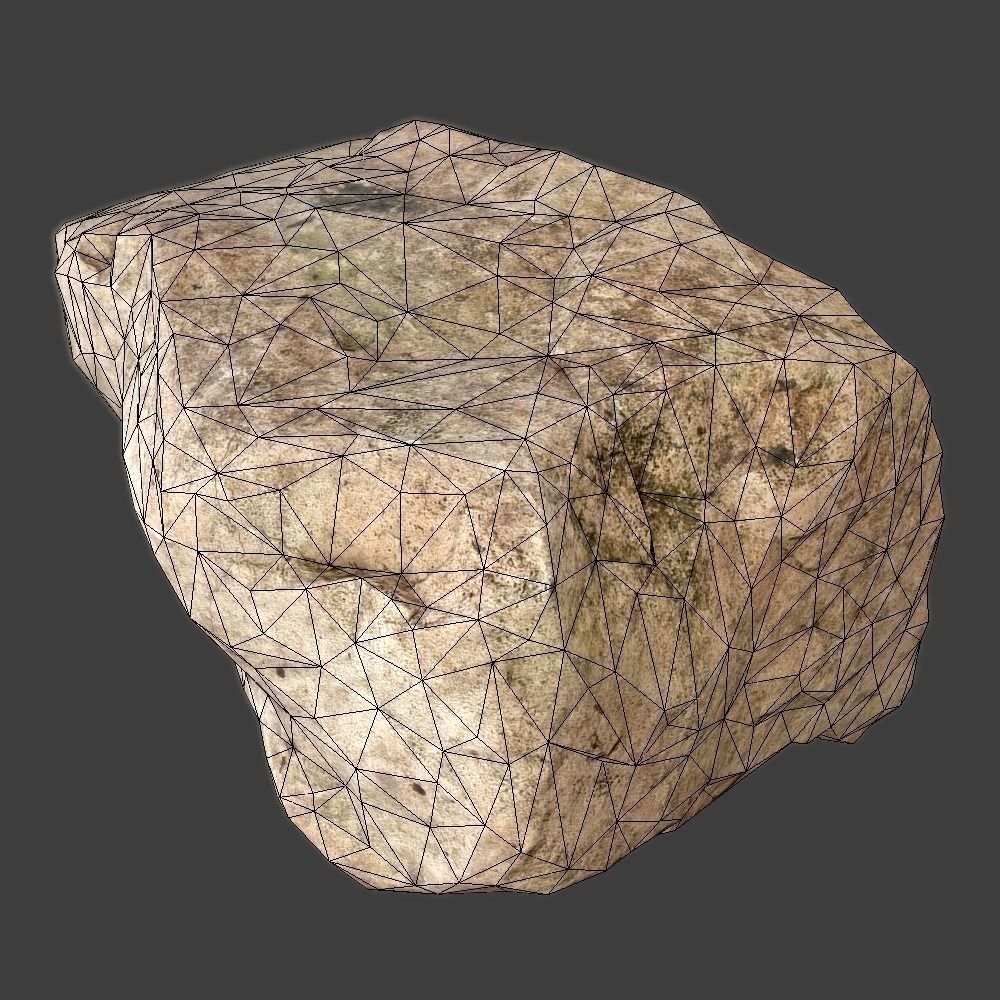 Mildred Stone Low-poly 3D model_5