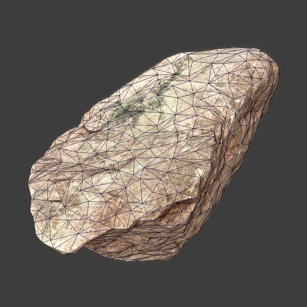 Mildred Stone Low-poly 3D model_1