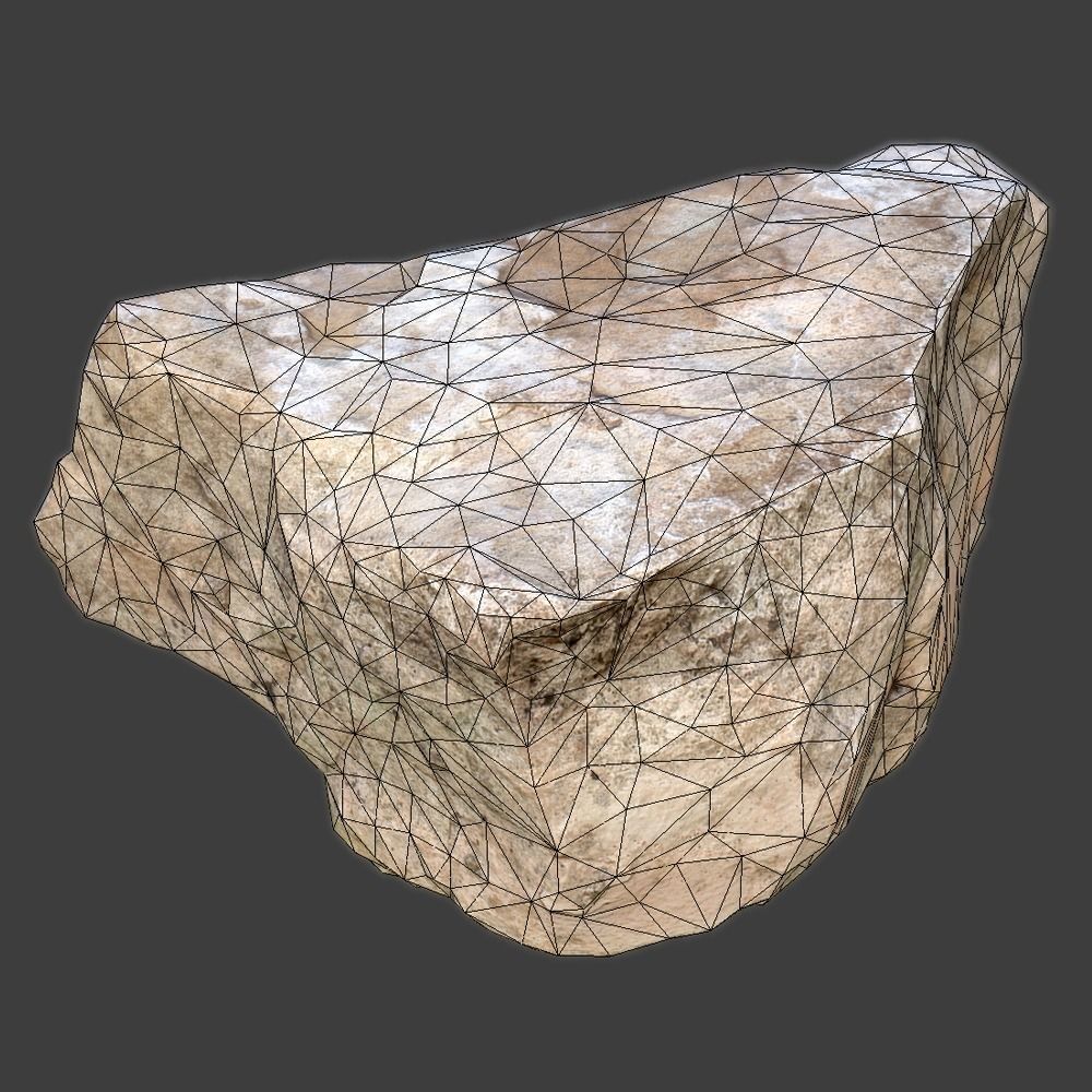 Charlene Stone Low-poly 3D model_9