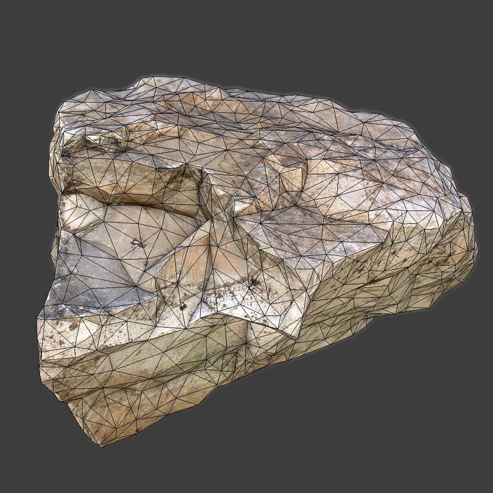 Charlene Stone Low-poly 3D model_1