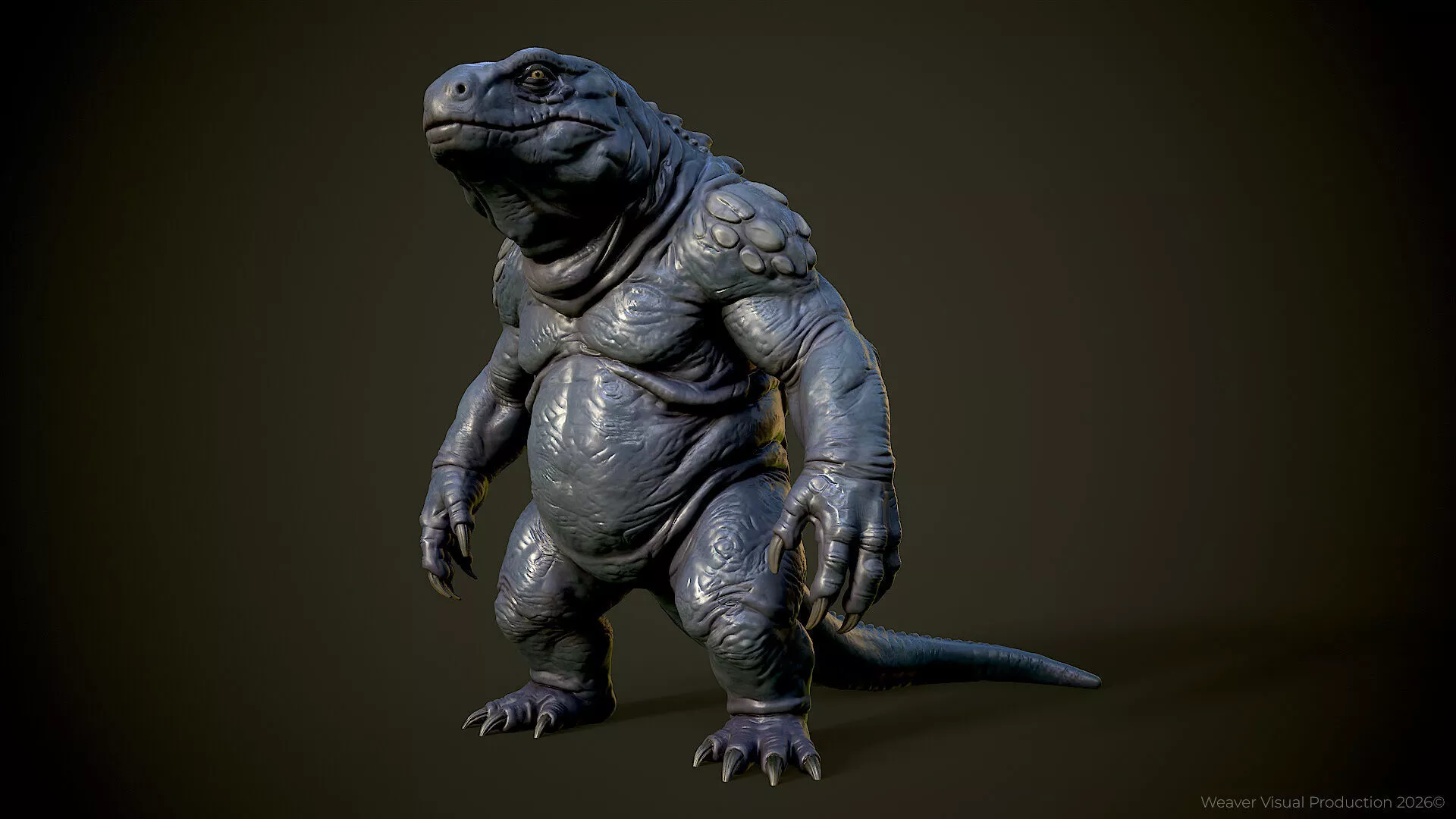 Mutant Reptiloids Vol 1 - Elder Komodo Mutant 3D model