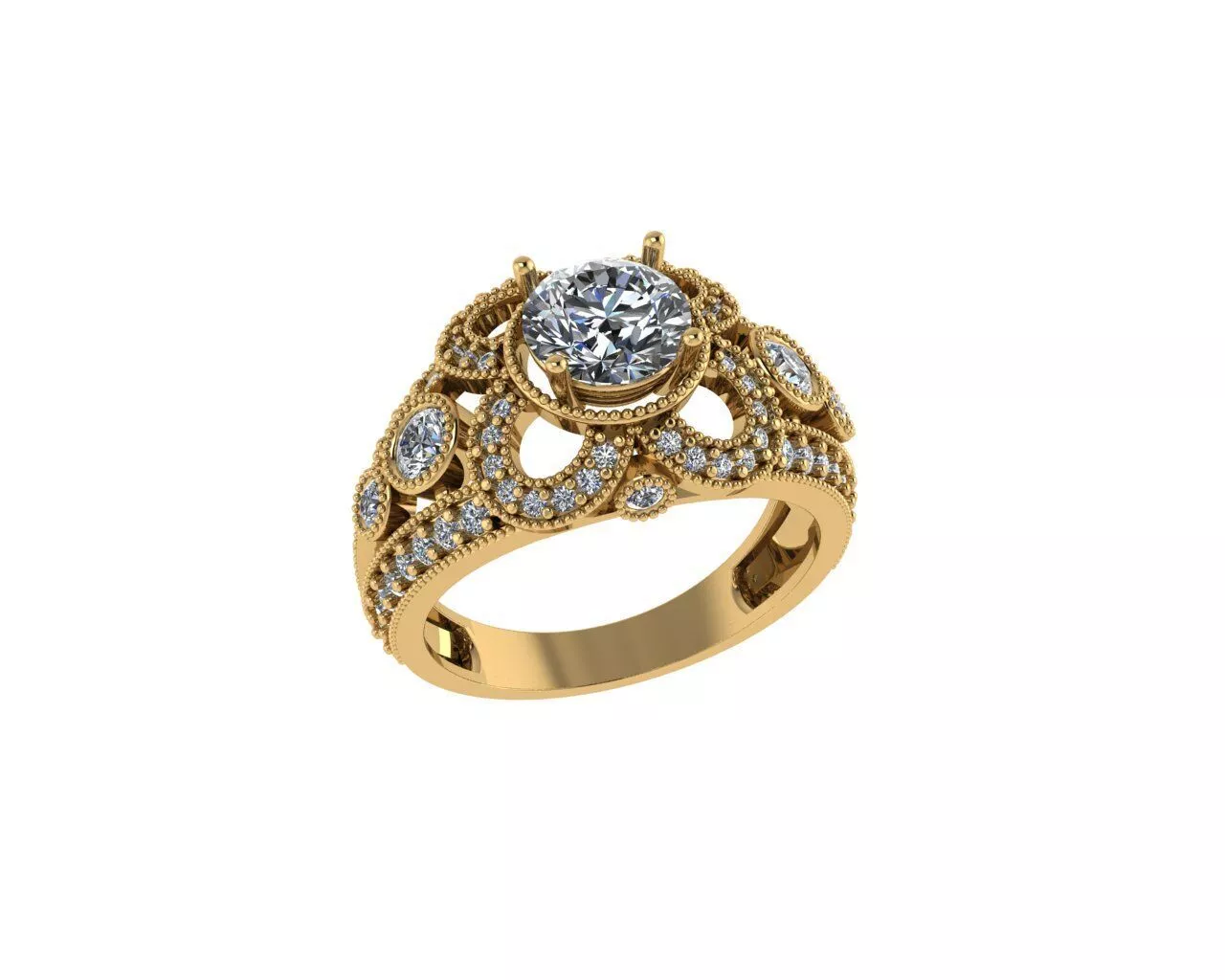 Diamond Rings 3D print model