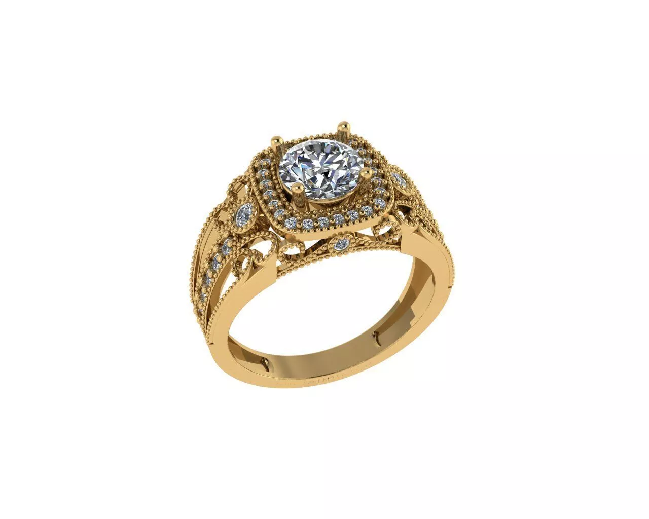 Diamond Rings 3D print model