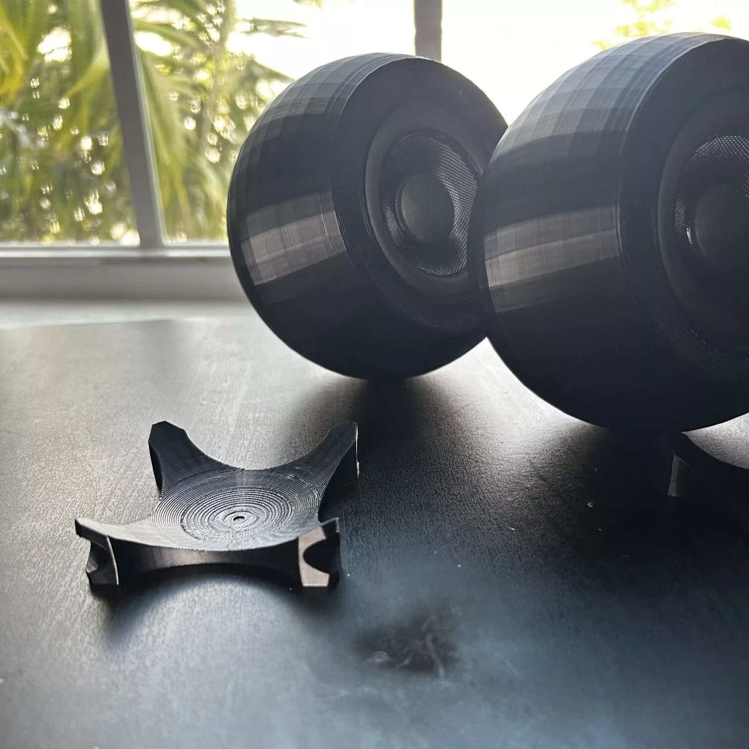 Adjustable Swivel Cradle for 3 inch Orb Speakers Free 3D print model