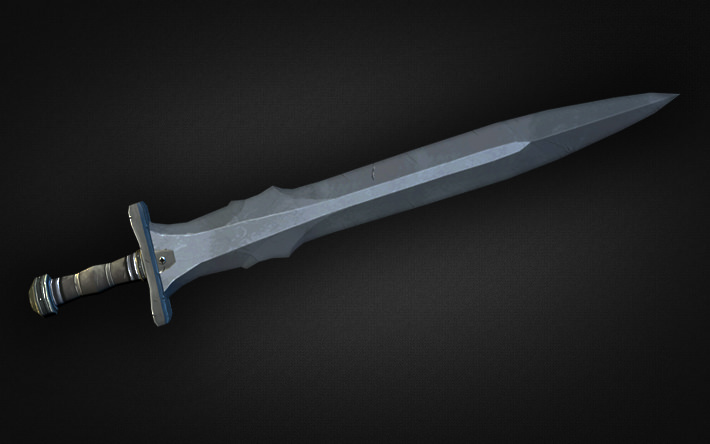 Fantasy Weapon Collection Low-poly 3D model_13