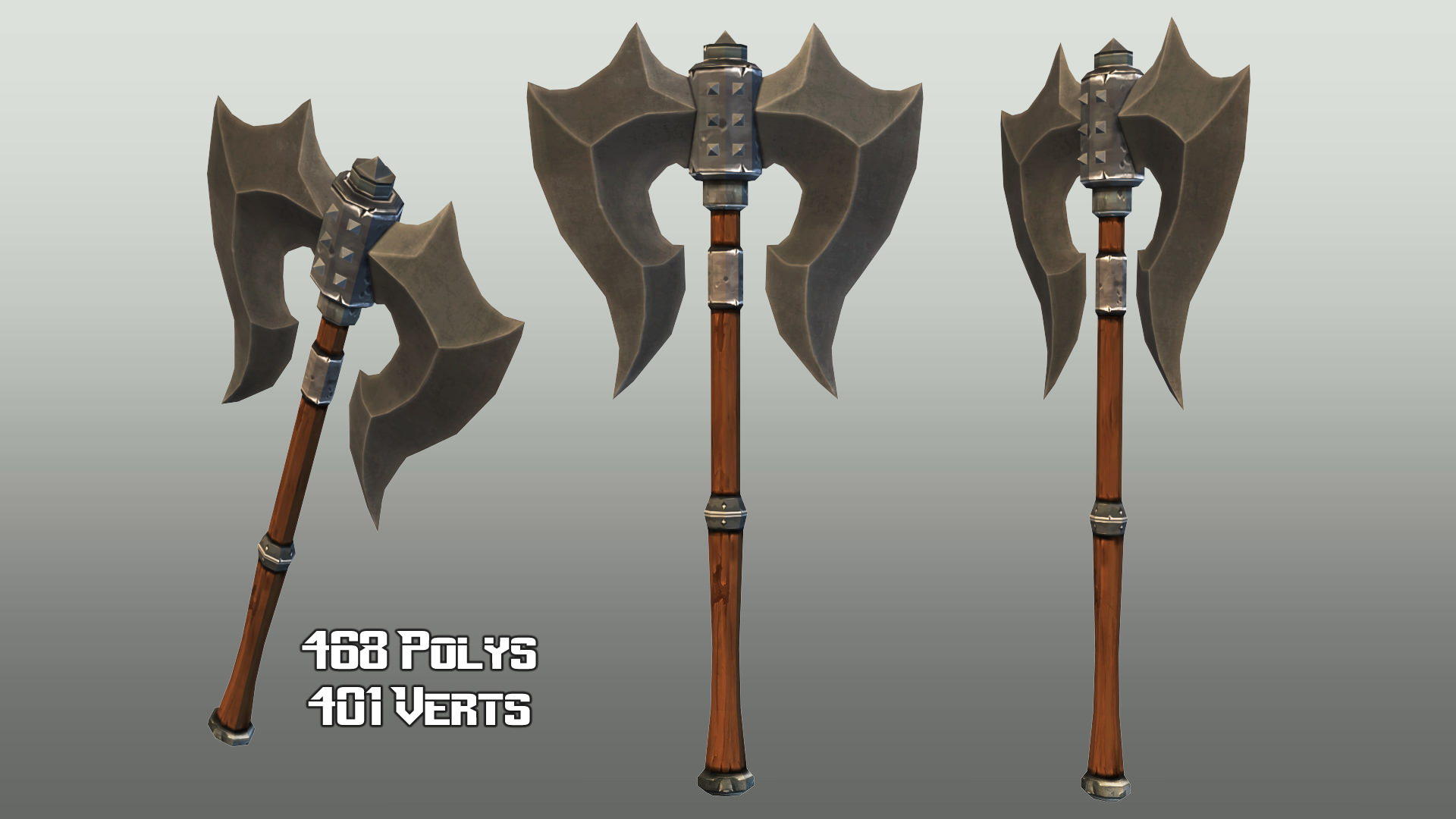 Fantasy Weapon Collection Low-poly 3D model_20