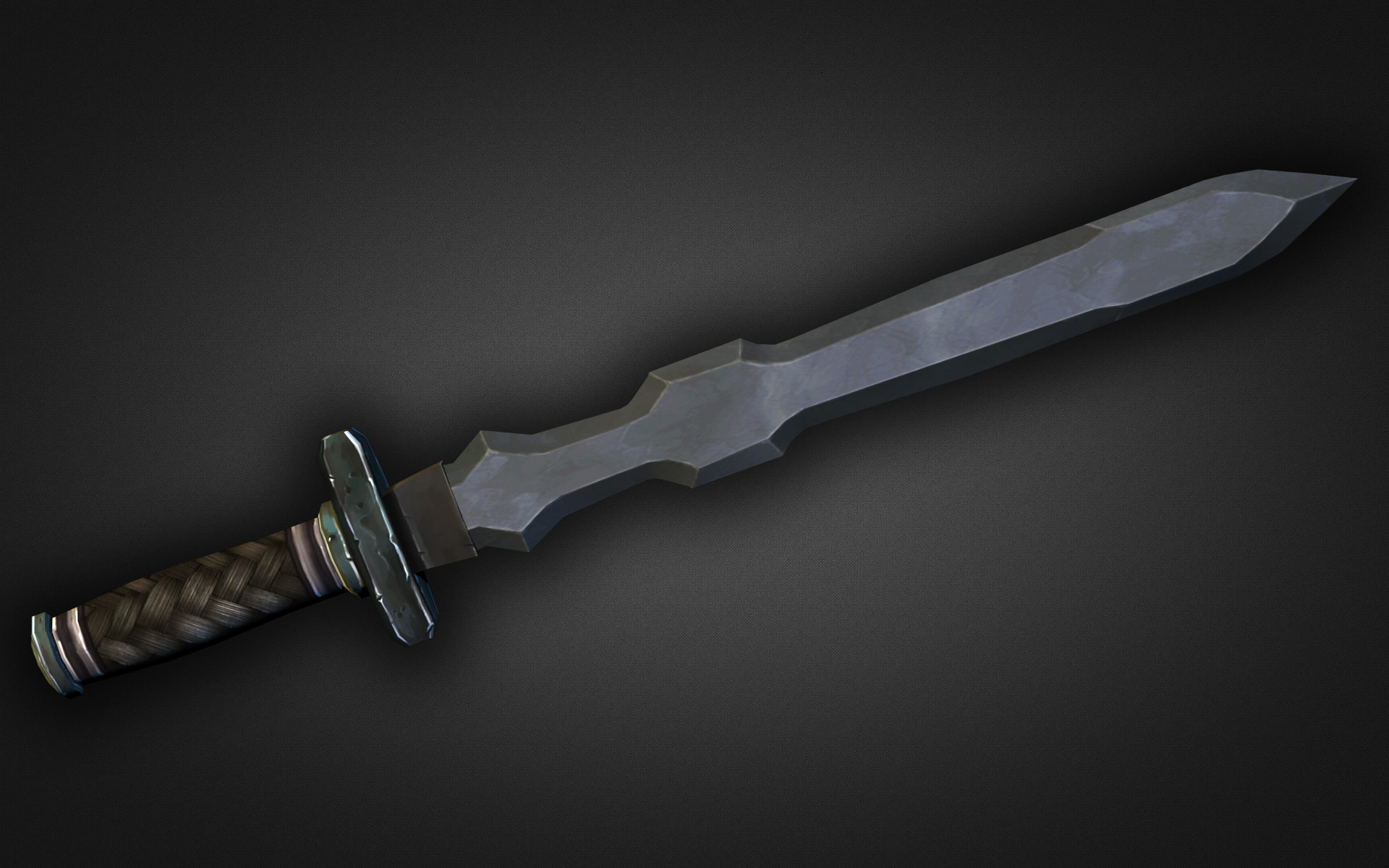 Fantasy Weapon Collection Low-poly 3D model_15