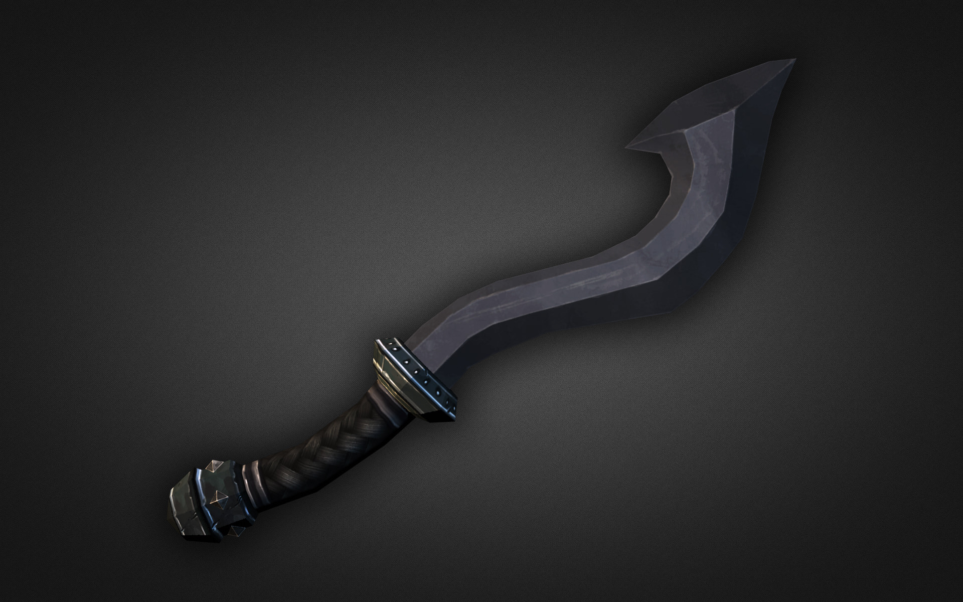 Fantasy Weapon Collection Low-poly 3D model_18