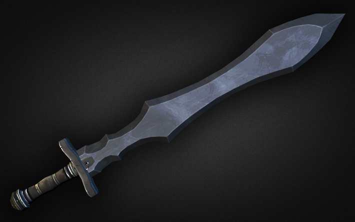 Fantasy Weapon Collection Low-poly 3D model_9