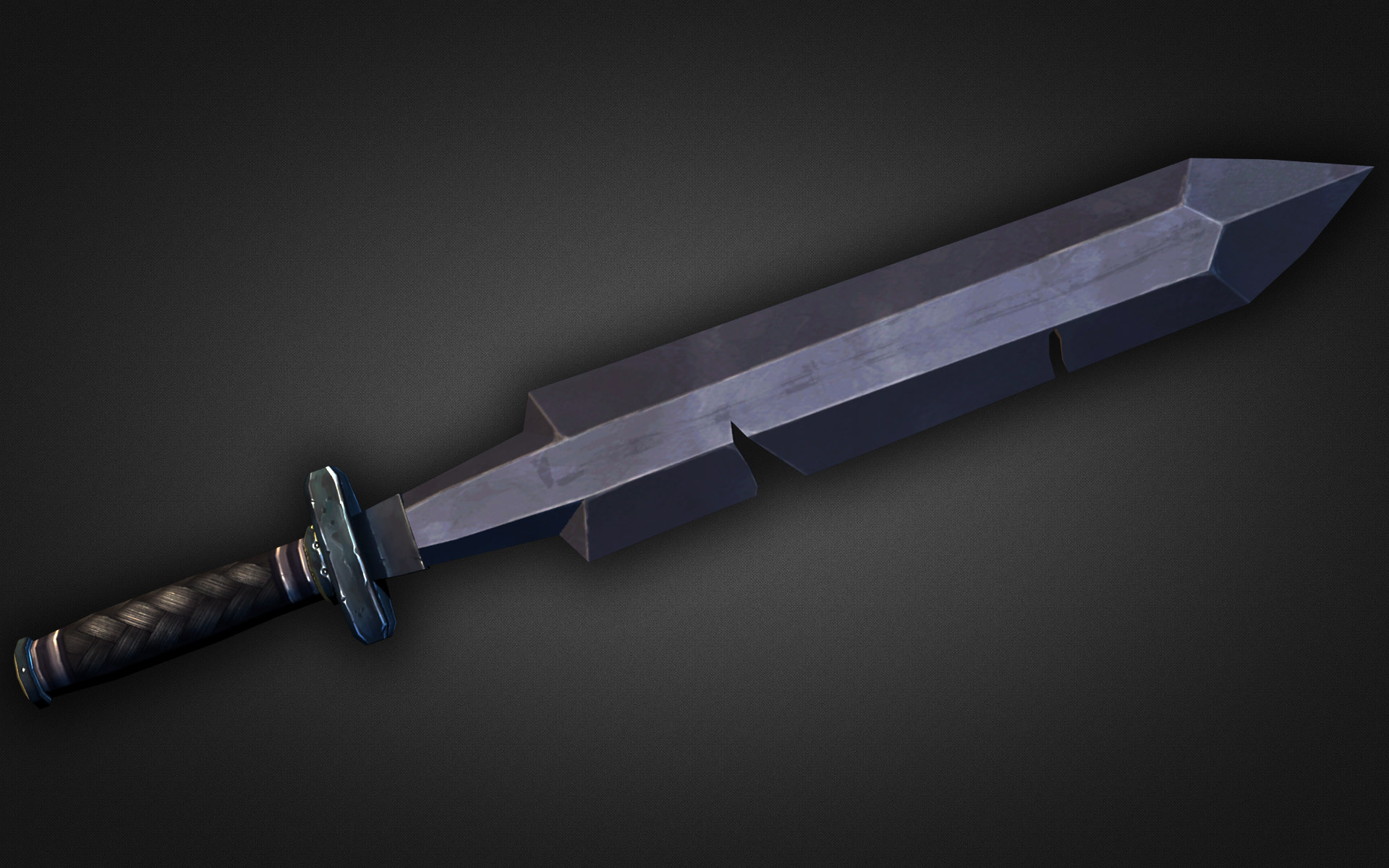 Fantasy Weapon Collection Low-poly 3D model_10