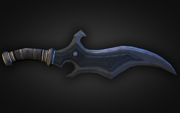 Fantasy Weapon Collection Low-poly 3D model_5
