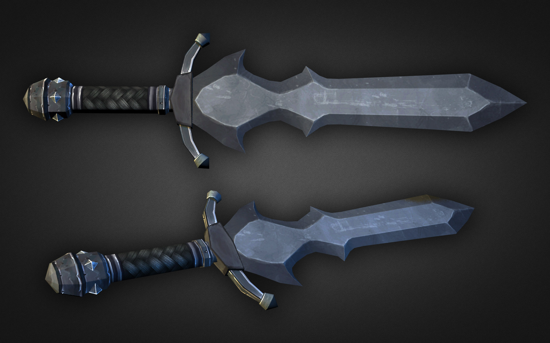 Fantasy Weapon Collection Low-poly 3D model_22