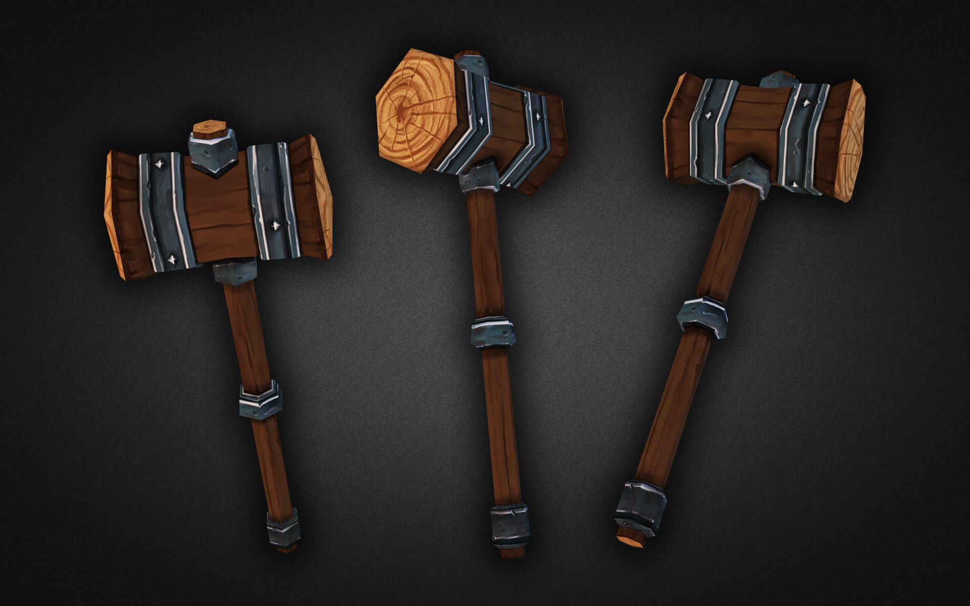 Fantasy Weapon Collection Low-poly 3D model_26