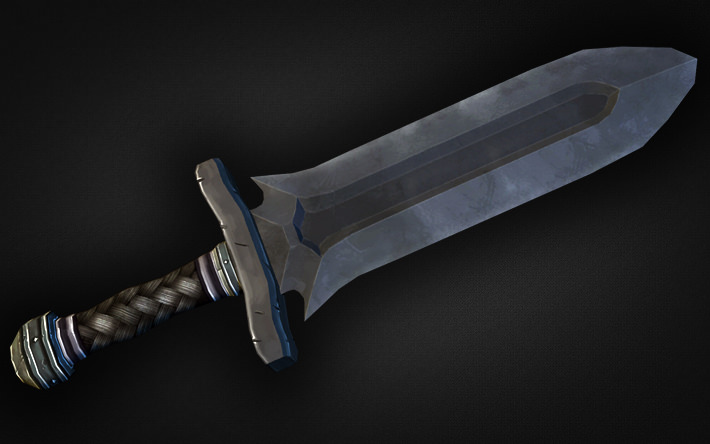 Fantasy Weapon Collection Low-poly 3D model_7