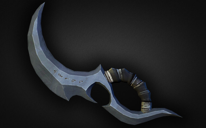 Fantasy Weapon Collection Low-poly 3D model_6