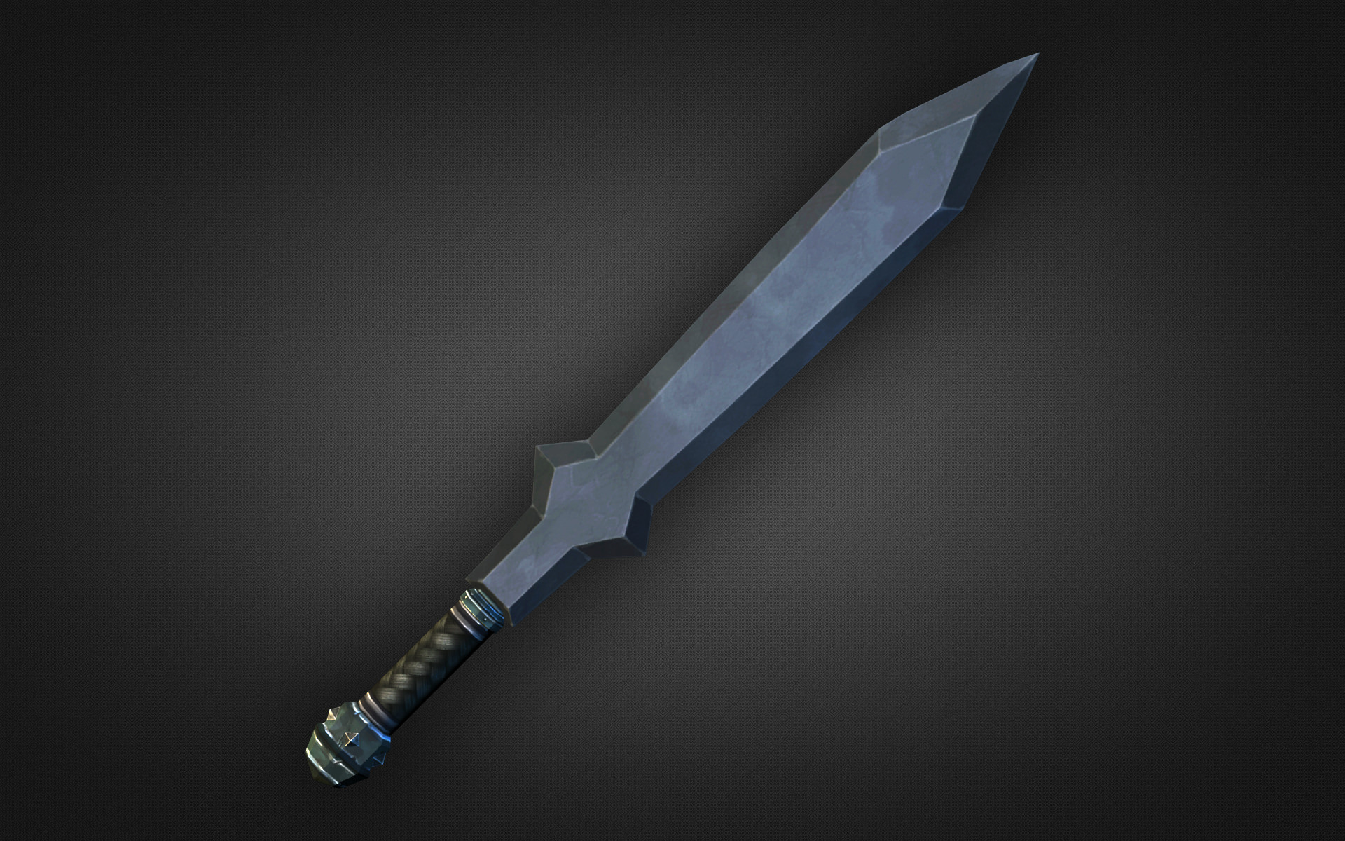 Fantasy Weapon Collection Low-poly 3D model_3