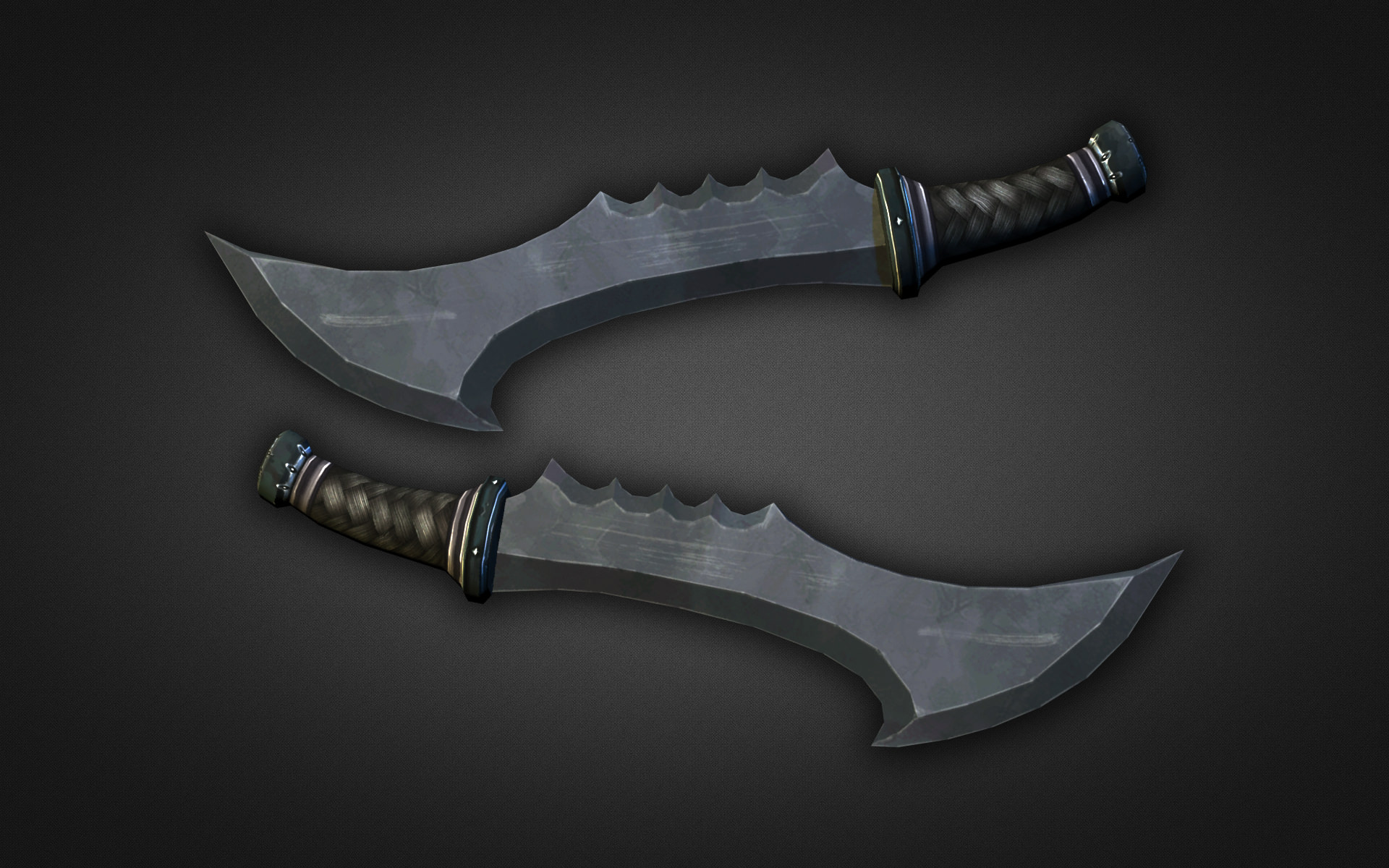 Fantasy Weapon Collection Low-poly 3D model_8