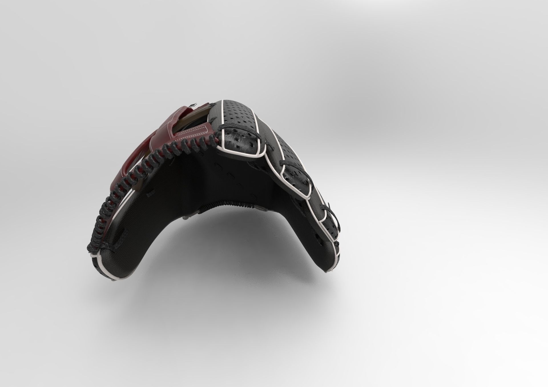 Baseball Glove Custom 3D model_3