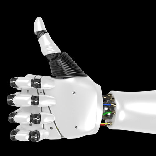 Robot Hand rigged  3D model