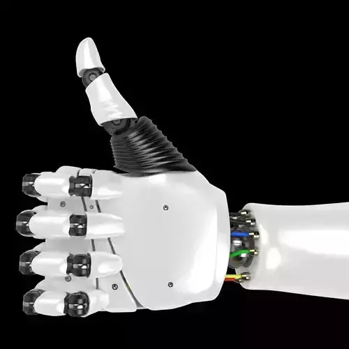 Robot Hand rigged  3D model