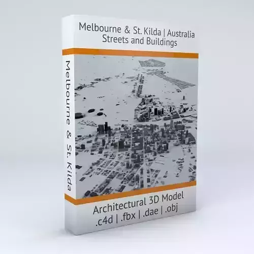 Melbourne Downtown and St Kilda Streets and Buildings