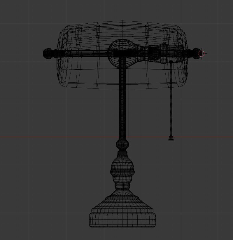Bank lamp 3D model_4