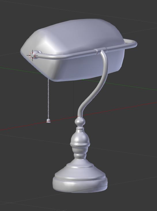 Bank lamp 3D model_7