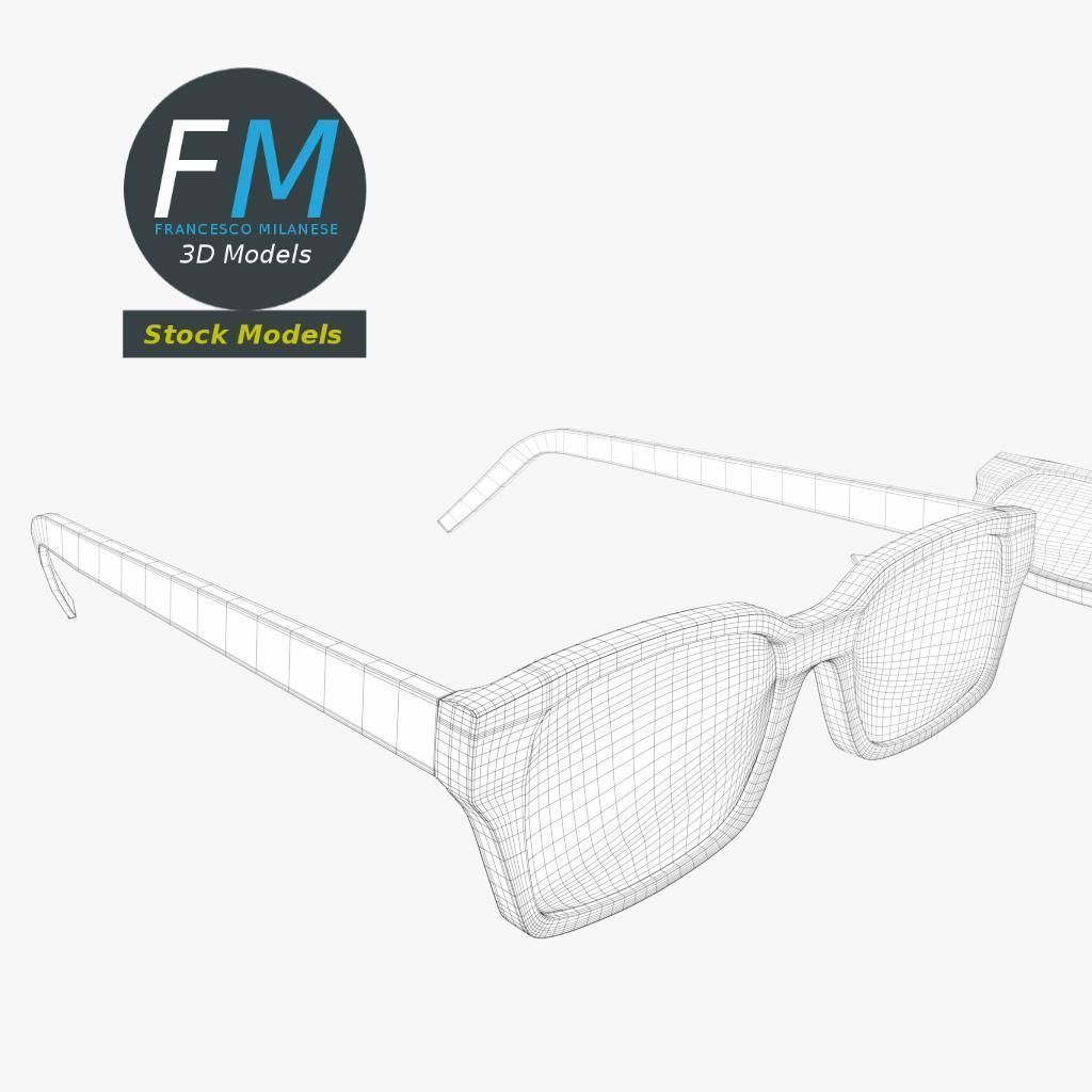 Glasses 3D model_7