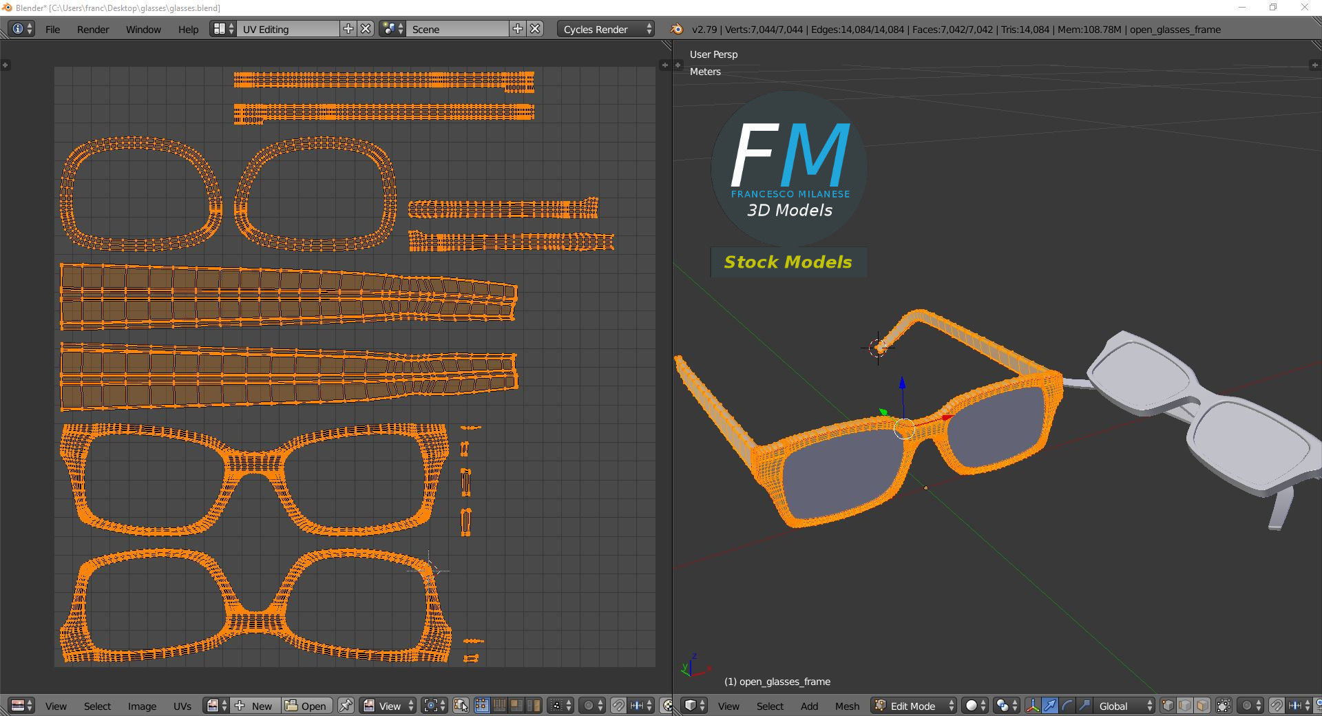 Glasses 3D model_10