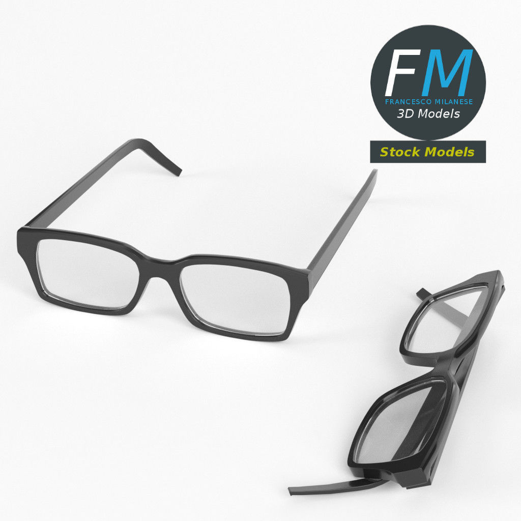 Glasses 3D model_2