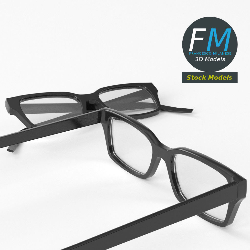 Glasses 3D model_5