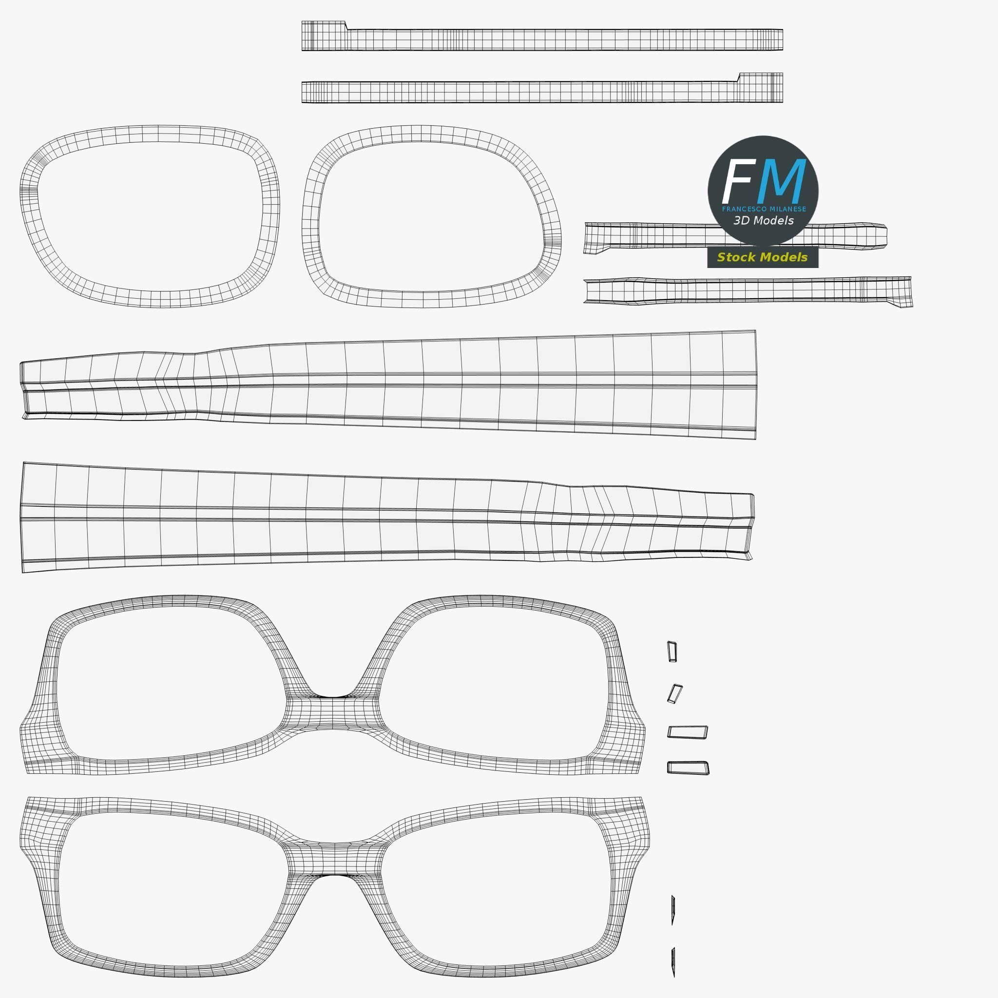 Glasses 3D model_11