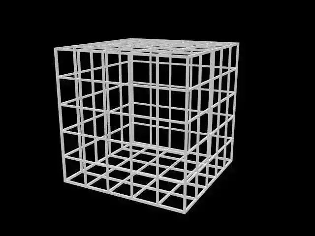 Latice box Low-poly 3D model