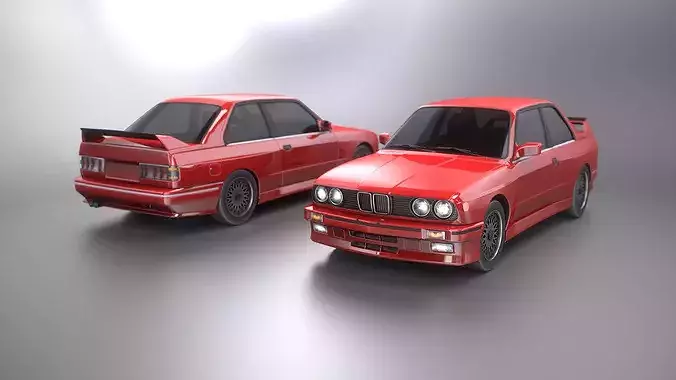 Classic German Sport Coupe - 80s Vintage 4LODs Unity UE