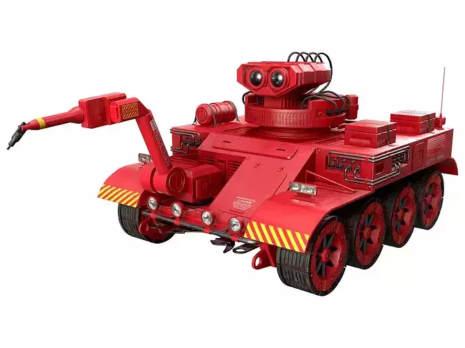 Robot Concept-3B-Red-Clean
