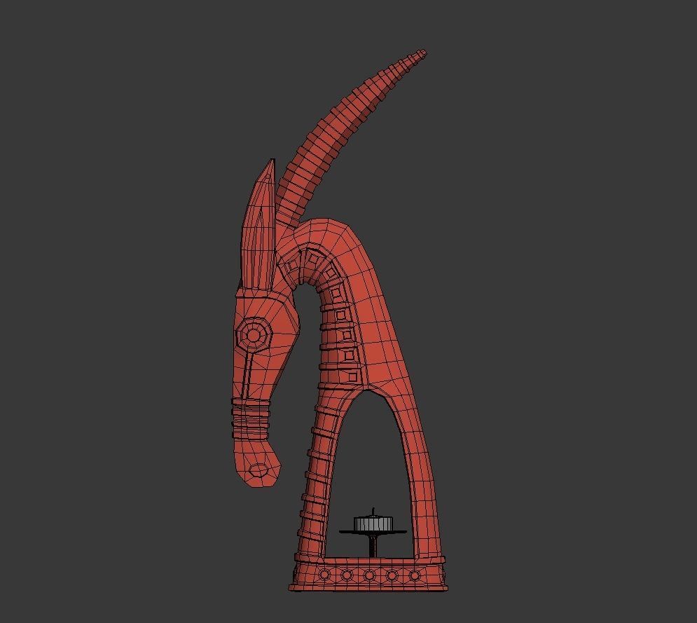 Sculpture Capricorn P 3D print model_4